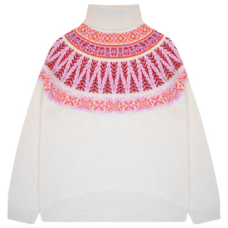 Fairisle Roll Collar Sweater - obligato