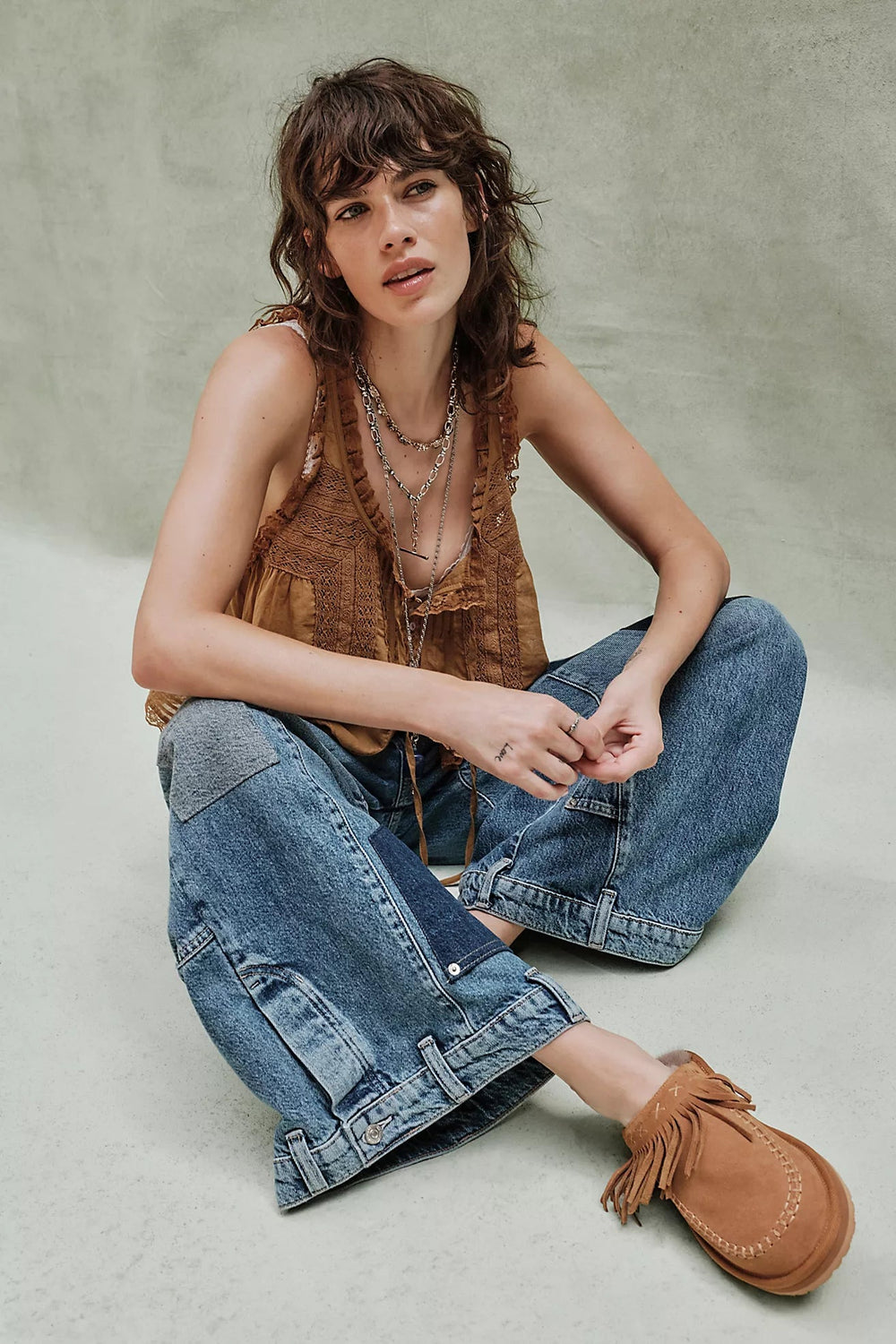 Fallon Fringe Mule - obligato