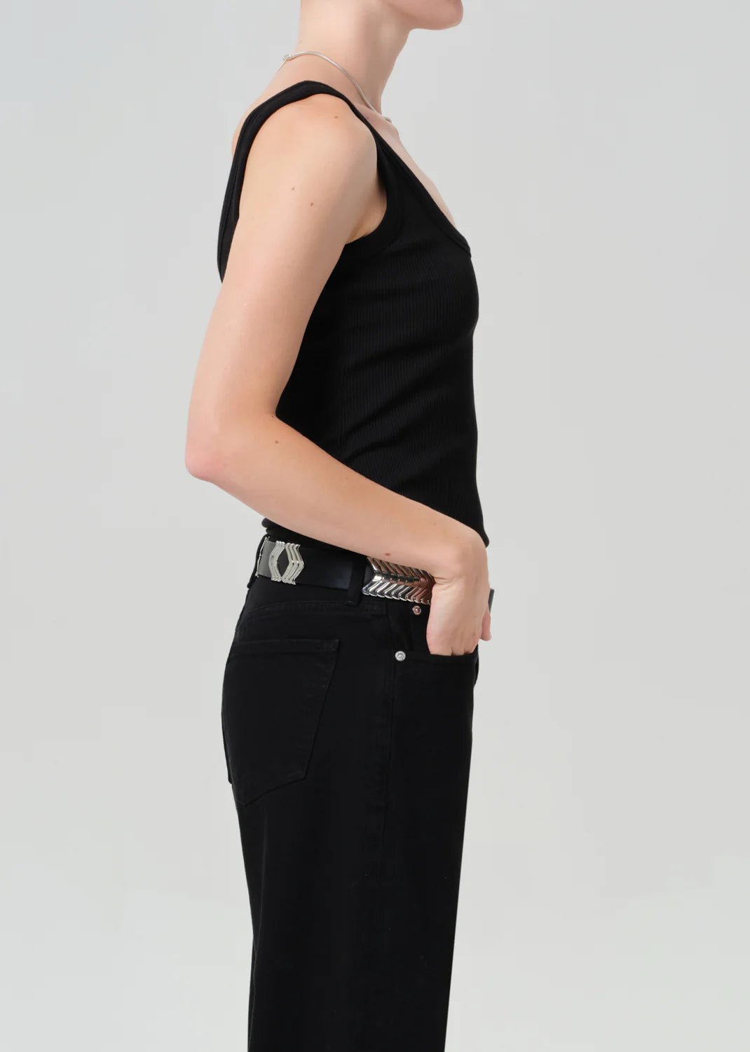 Faye Tank in Black - obligato