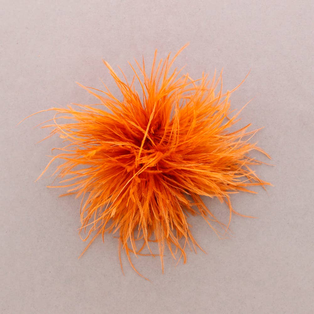 Feather brooch 8–10 cm (C): Green - obligato