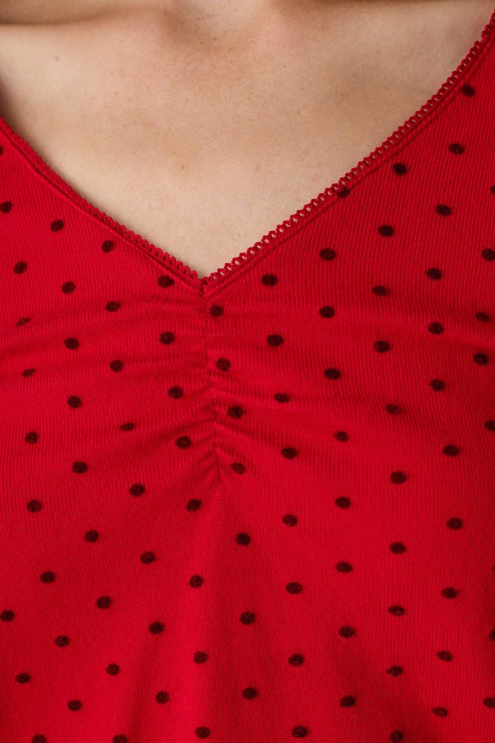 Femme de Noel Tonal Dot Long Sleeve PJ Set - obligato