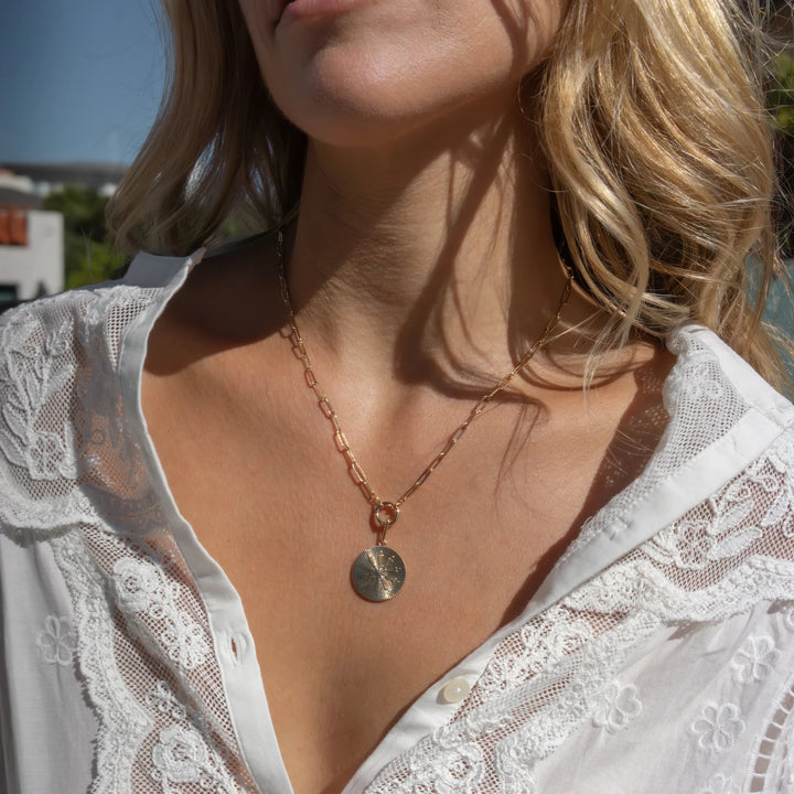 Finn Charm Necklace | 18 inch: 14k Gold Plated - obligato