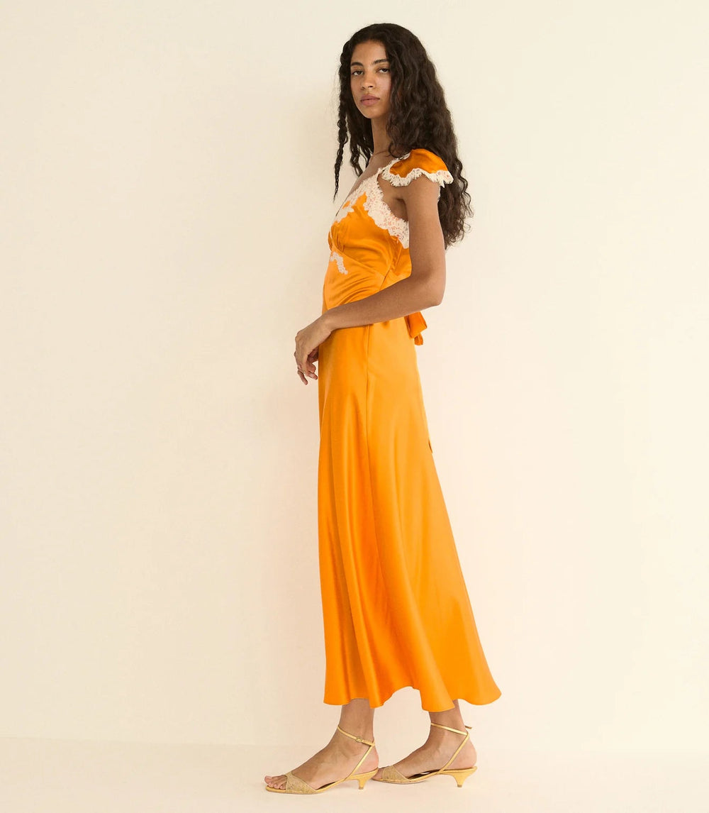 Fiona Dress in Orange - obligato