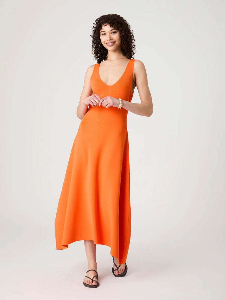 Fit & Flare Miami Orange Dress - obligato