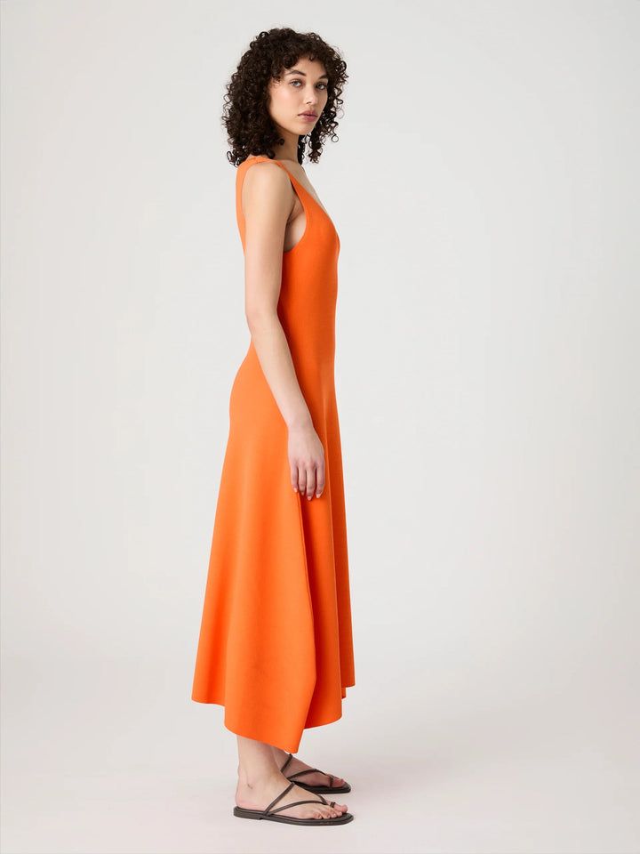 Fit & Flare Miami Orange Dress - obligato