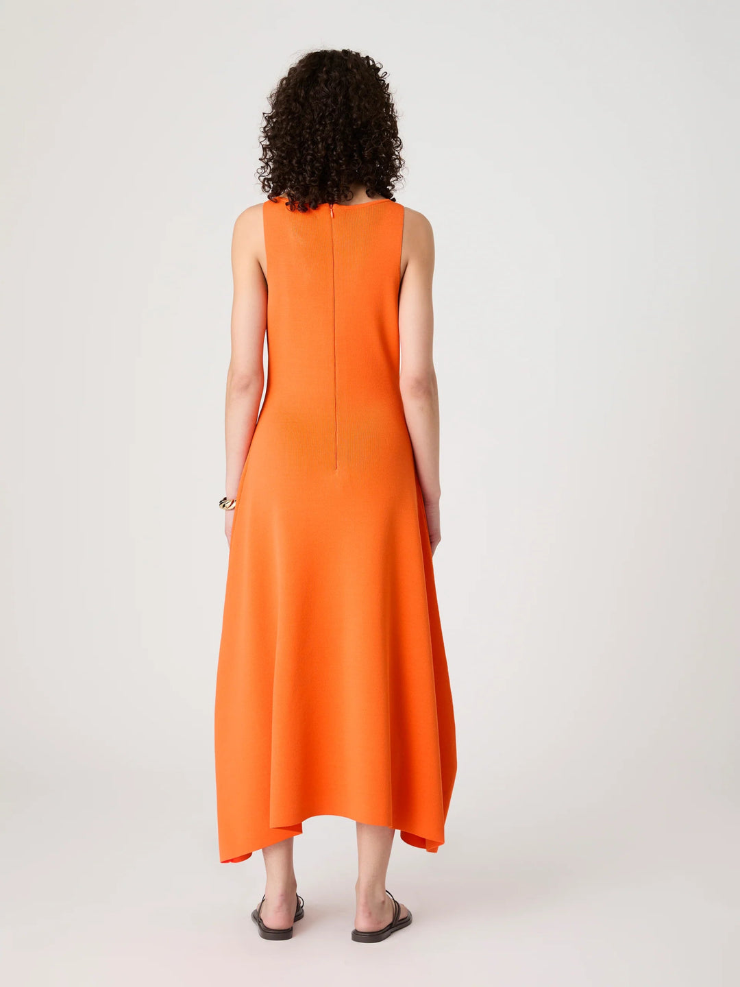 Fit & Flare Miami Orange Dress - obligato