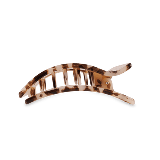 Flat Rectangle Hair Clip | Medium | Blonde Tortoise - obligato