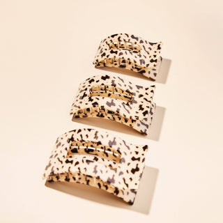 Flat Rectangle Hair Clip | Medium | Blonde Tortoise - obligato