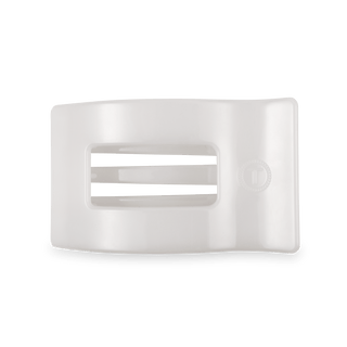Flat Rectangle Hair Clip | Medium | Coconut White - obligato