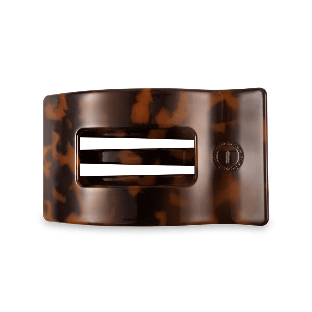 Flat Rectangle Hair Clip | Medium | Tortoise - obligato
