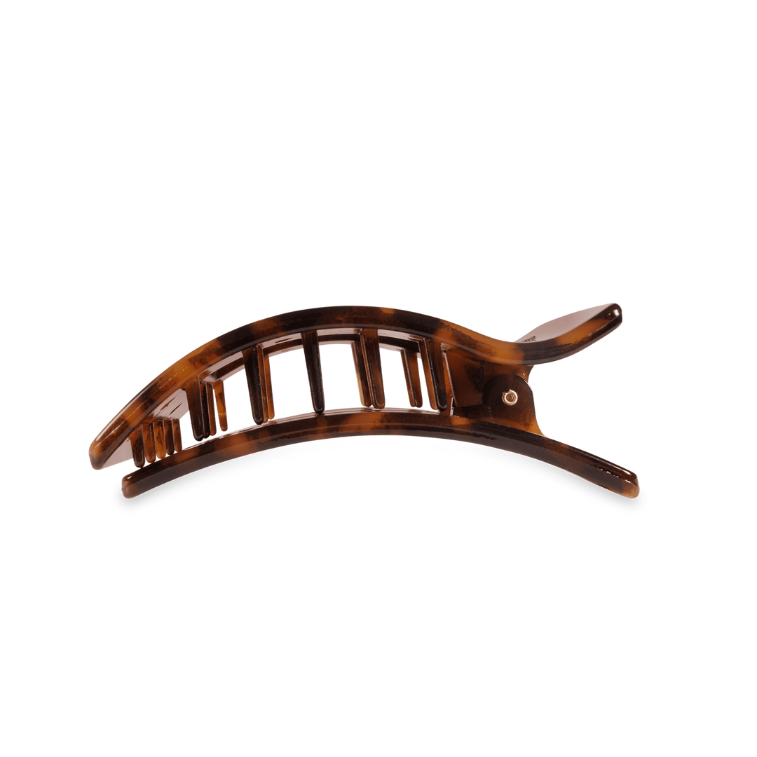 Flat Rectangle Hair Clip | Medium | Tortoise - obligato