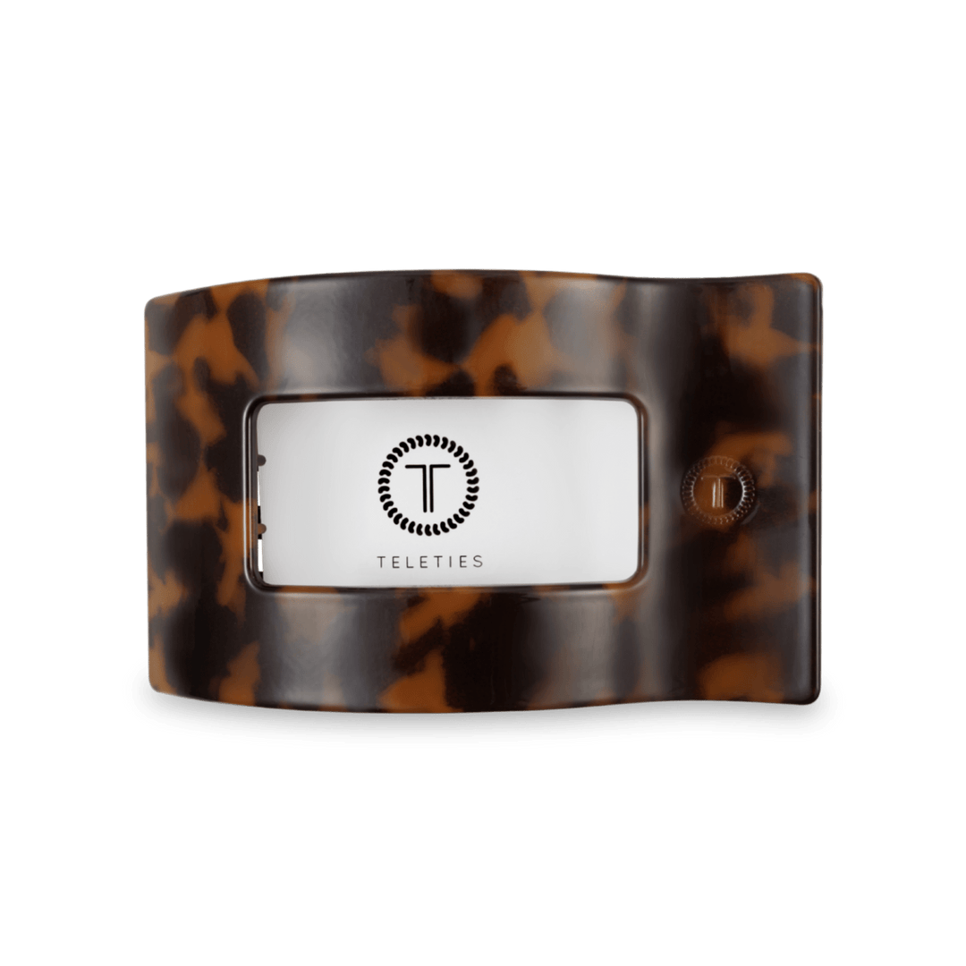 Flat Rectangle Hair Clip | Medium | Tortoise - obligato
