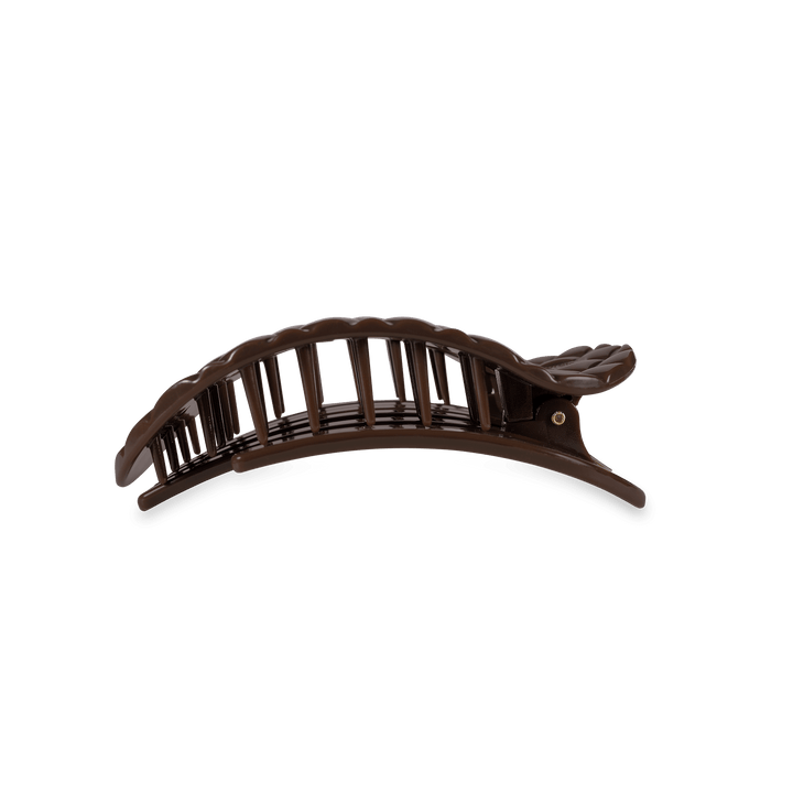Flat Round Hair Clip | Medium | Truly Taupe Quilted - obligato