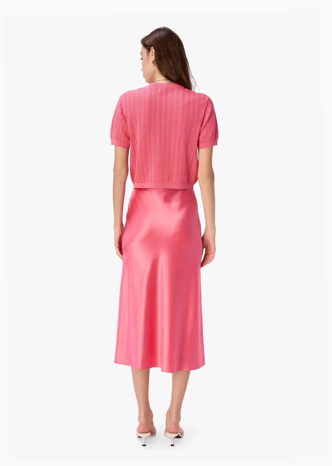 Florina Midi Skirt in Hibiscus - obligato