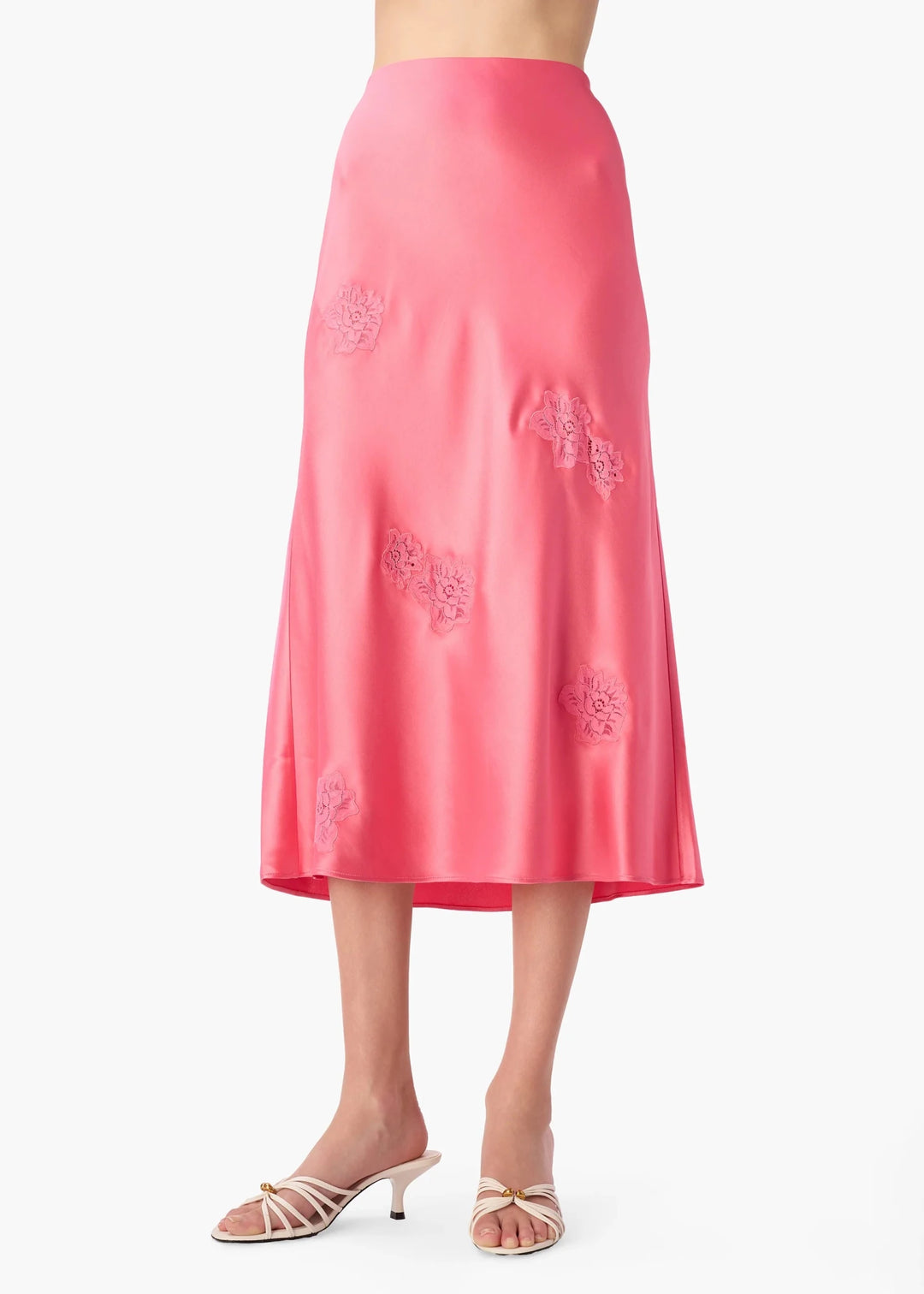 Florina Midi Skirt in Hibiscus - obligato