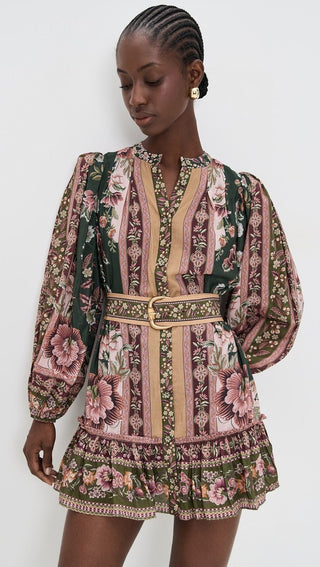Flowering Garden Tree Mini Dress - obligato