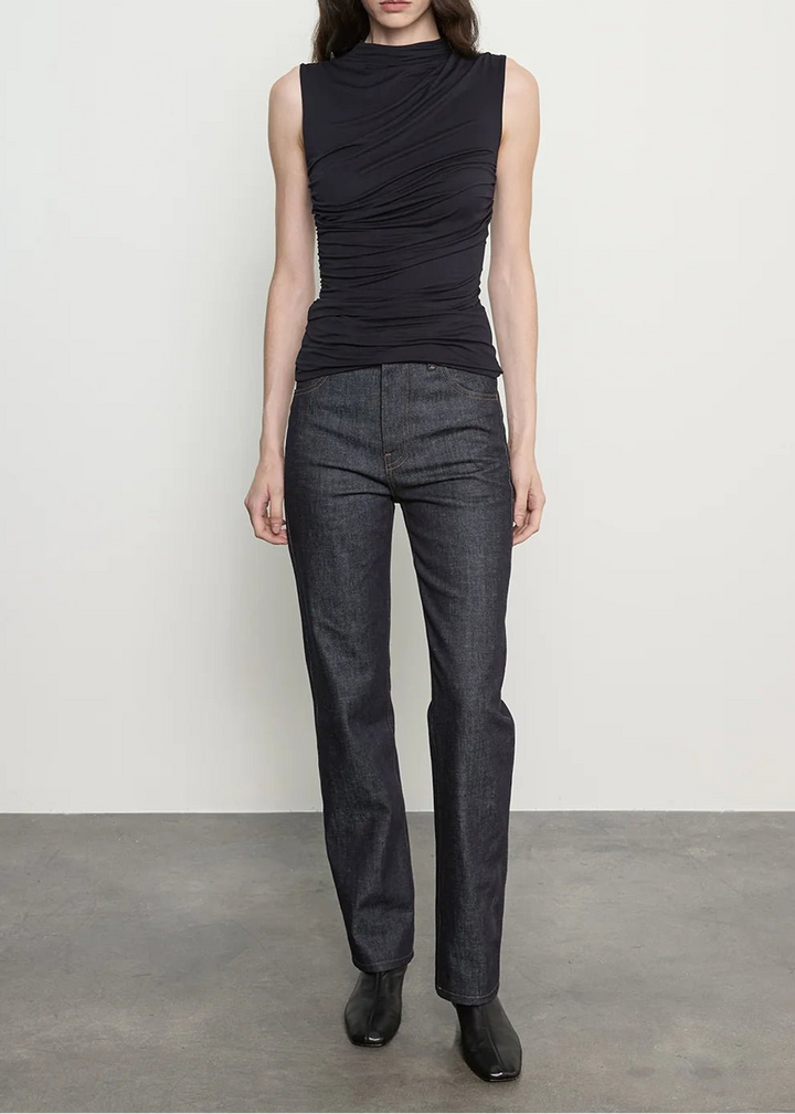 Fluid Jersey Sleeveless Twist Top - obligato