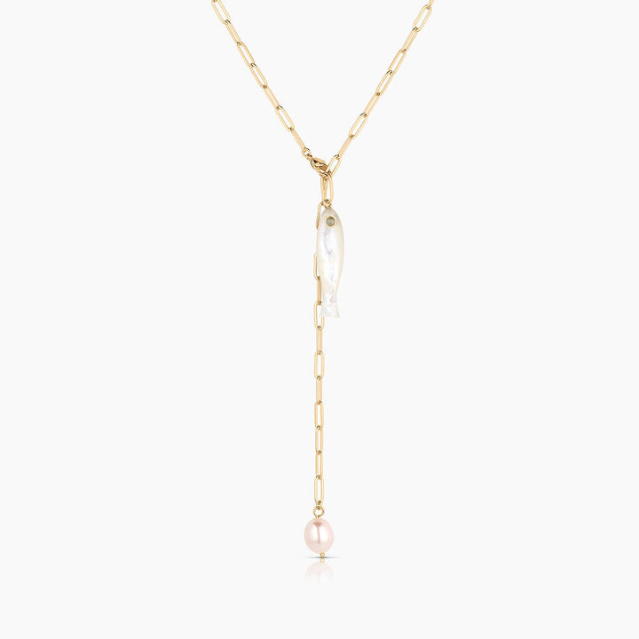 Fortuna Mother of Pearl Lariat - obligato