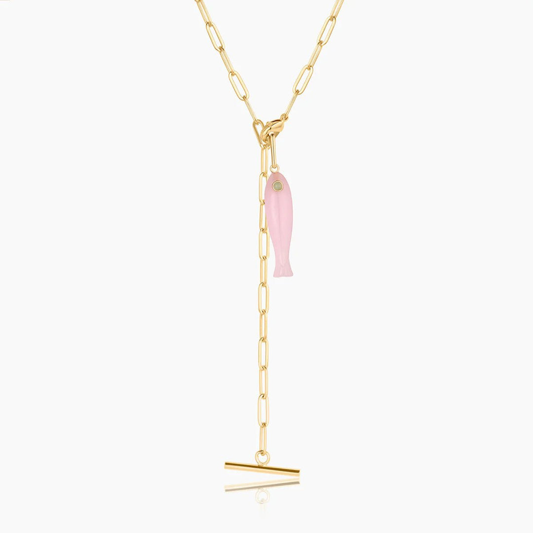 Fortuna Pink Jade Charm - obligato