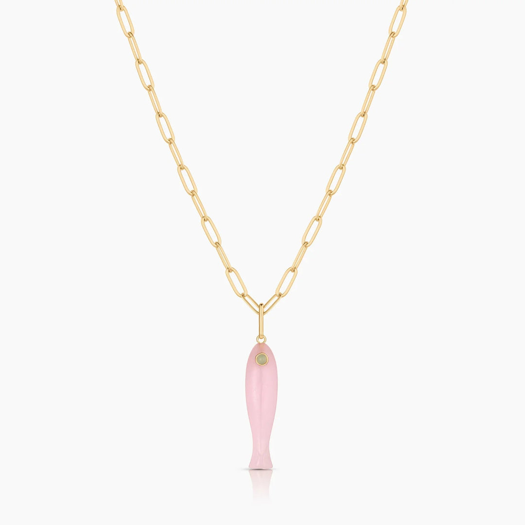 Fortuna Pink Jade Charm - obligato
