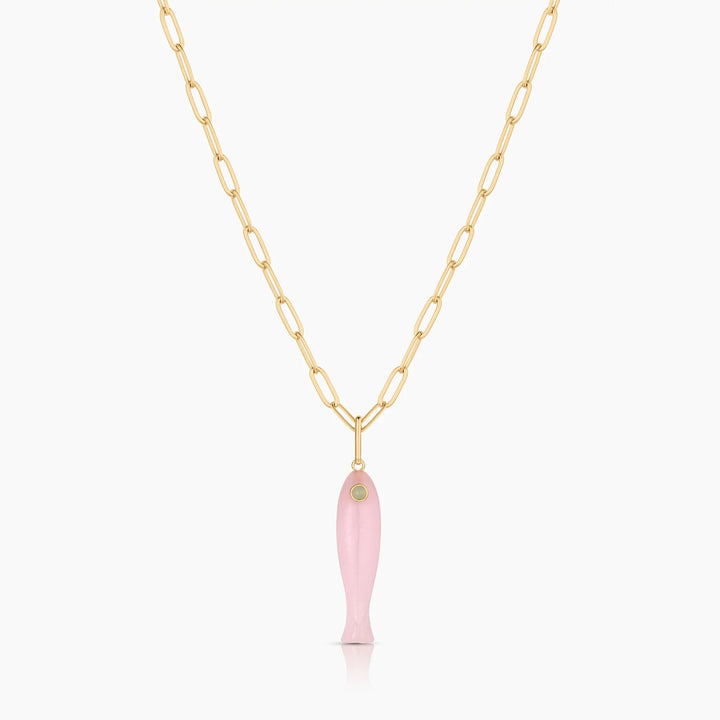 Fortuna Pink Jade Charm - obligato