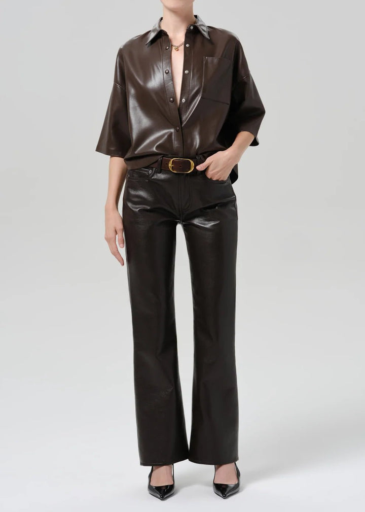 FRANCES CROPPED CAPE BUTTON UP - obligato