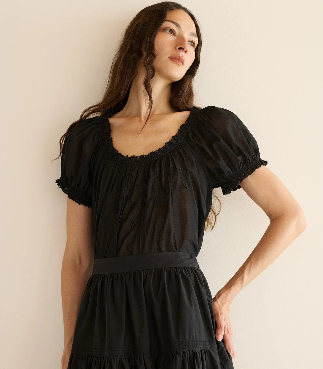 Frances Top in Black - obligato