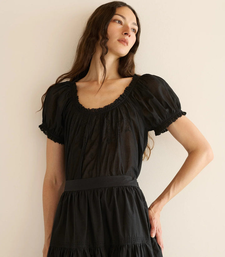 Frances Top in Black - obligato