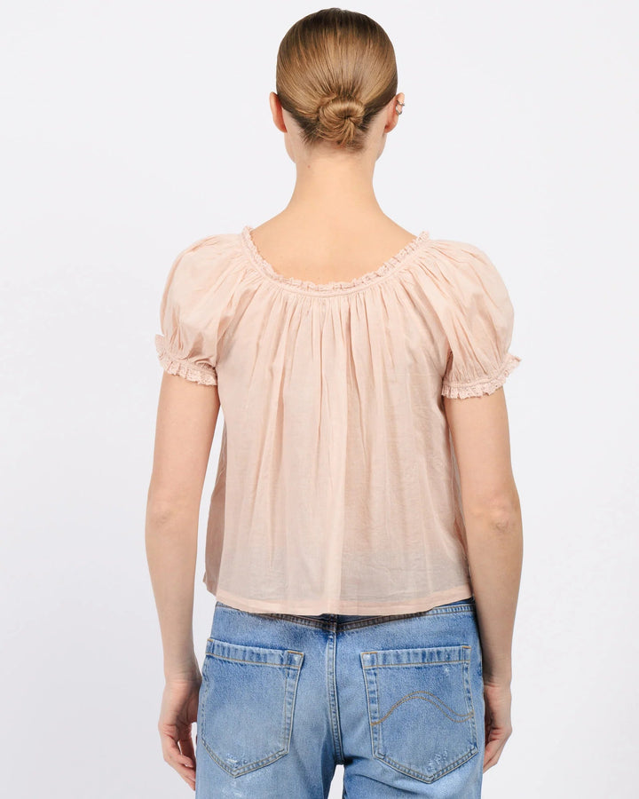 Frederica Top in Blush - obligato