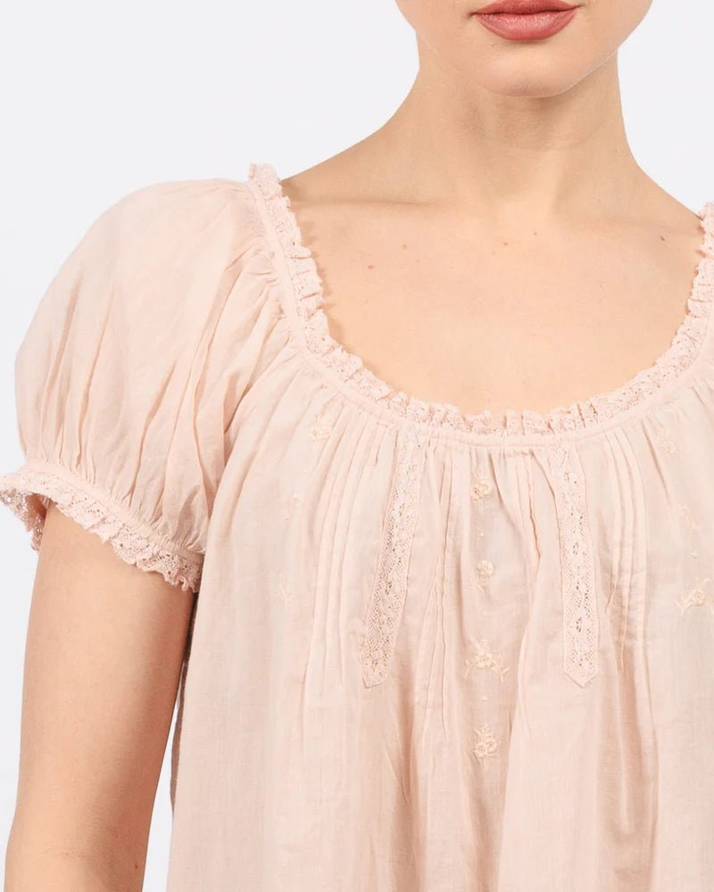 Frederica Top in Blush - obligato