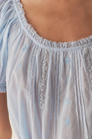 Frederica Top in Icy Blue - obligato