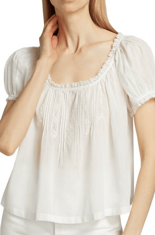 Frederica Top in White - obligato