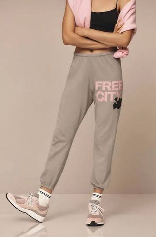 Free City Large Sweatpant in Silver Cloud - obligato