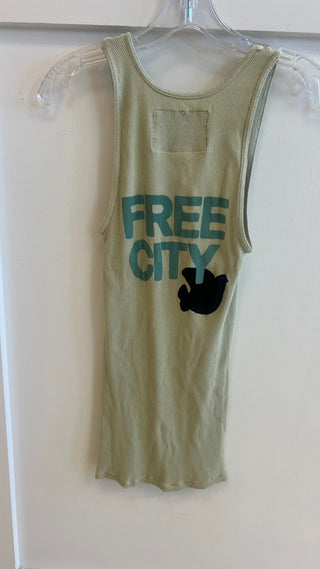 Free City Supervintage Tank in Bones - obligato