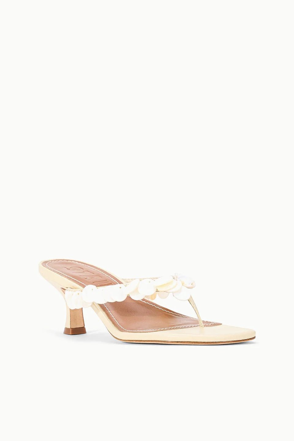 Freja Kitten Heel in Cream - obligato