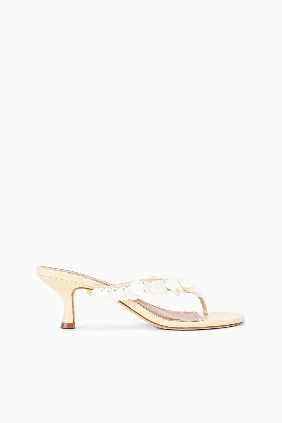 Freja Kitten Heel in Cream - obligato