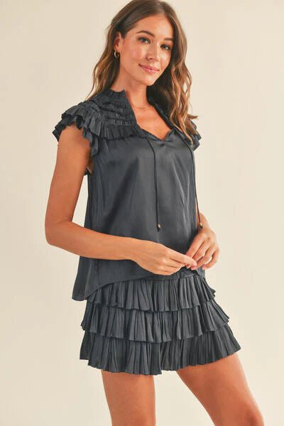 Freya Top in Black - obligato