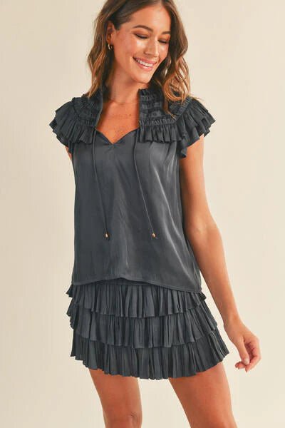 Freya Top in Black - obligato