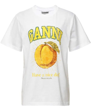 GANNI Basic Jersey Peach Relaxed t-shirt - obligato