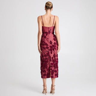 Gemma Dress in Merlot - obligato