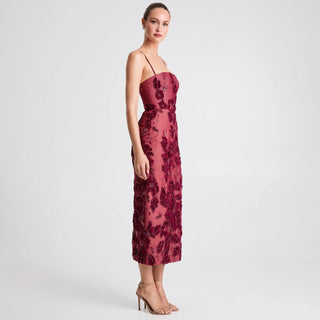Gemma Dress in Merlot - obligato