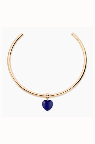 Gemma Lapis Choker Necklace - obligato