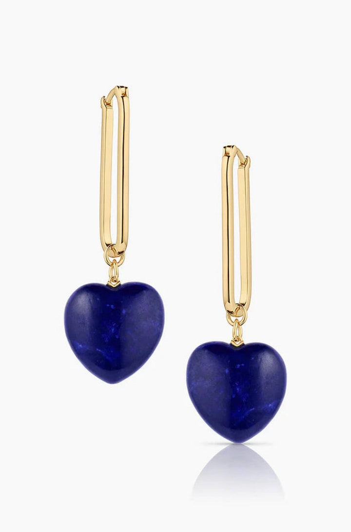 Gemma Lapis Earrings 14k - obligato