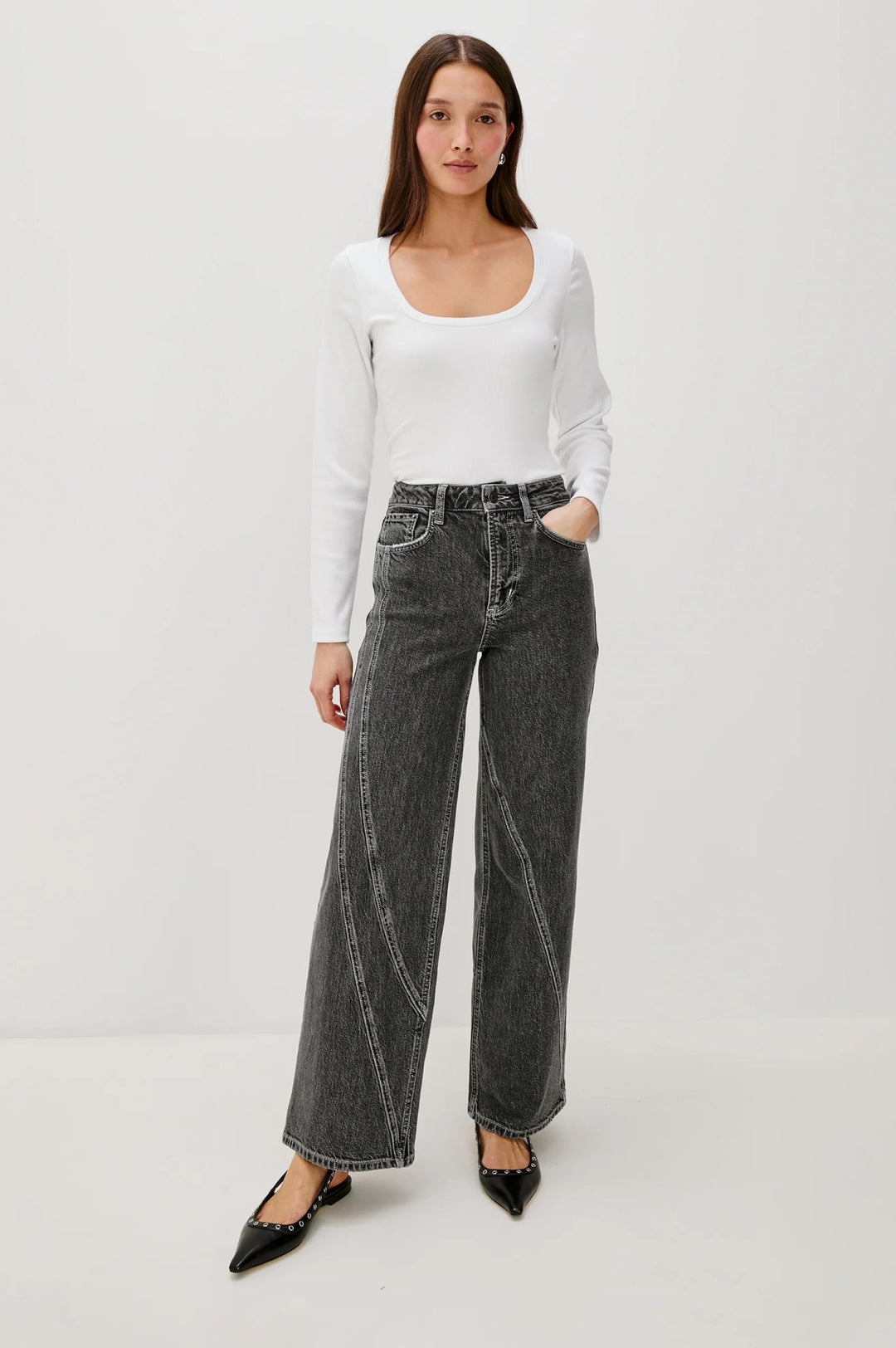 Getty Jean in Charcoal Denim - obligato