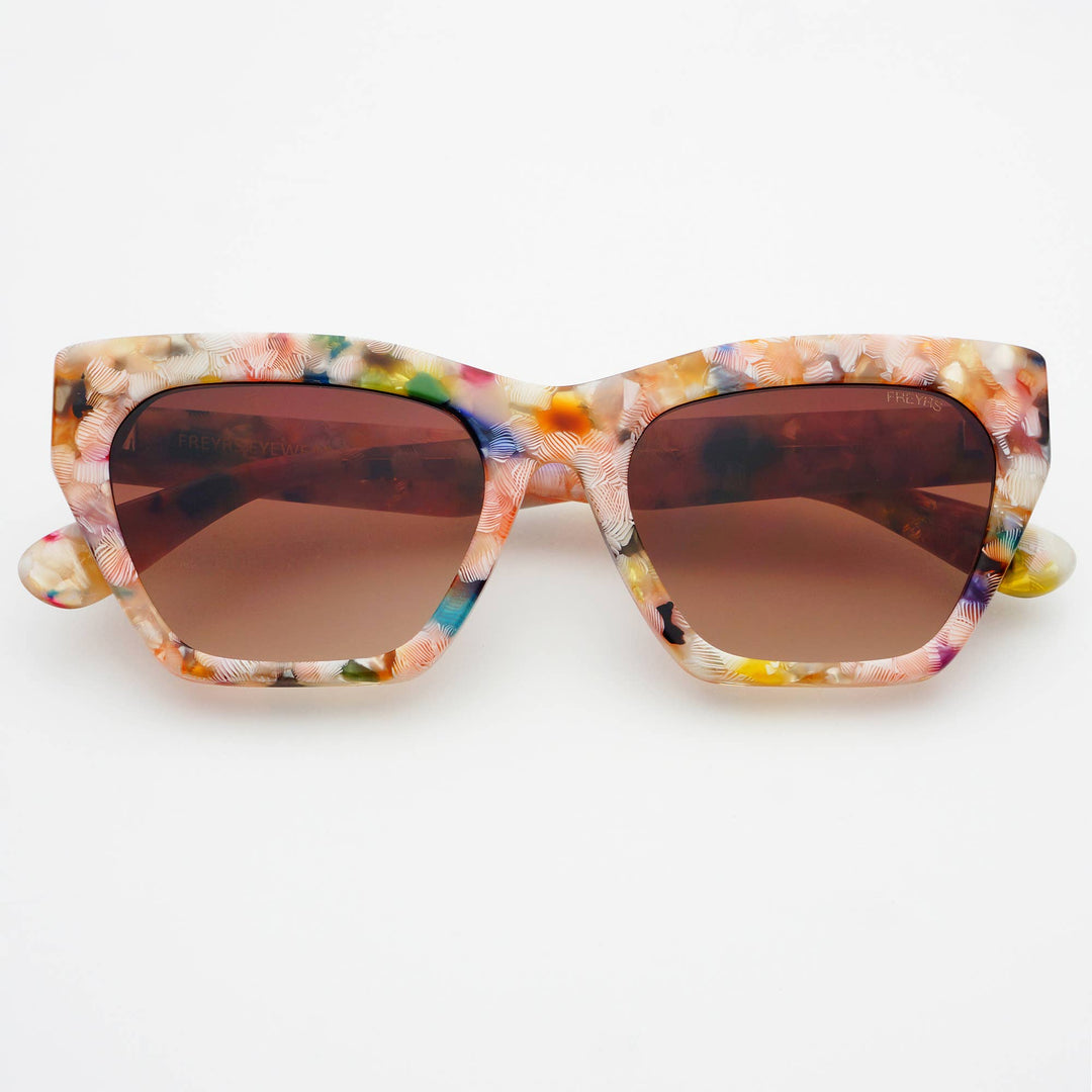 Gia Acetate Cat Eye Sunglasses : Pink Pearl - obligato
