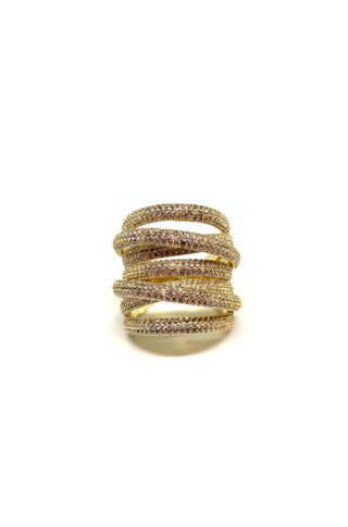 Gold Grande Twisted Luxe Ring - obligato