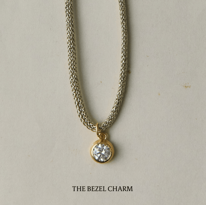 Gold Lurex Cord with Bezel Charm - obligato