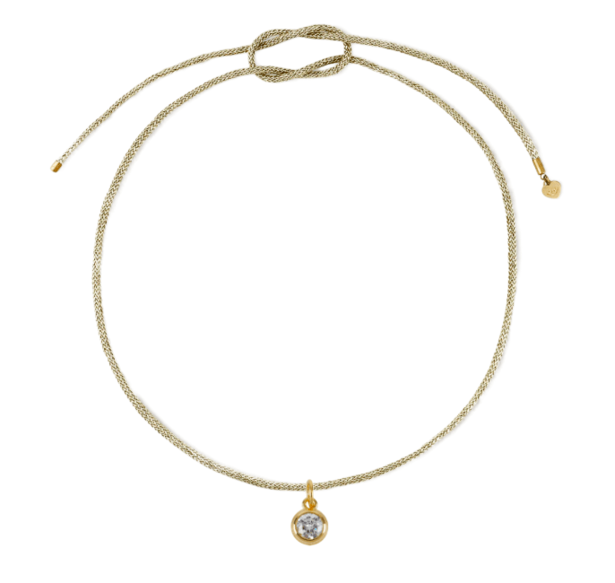 Gold Lurex Cord with Bezel Charm - obligato