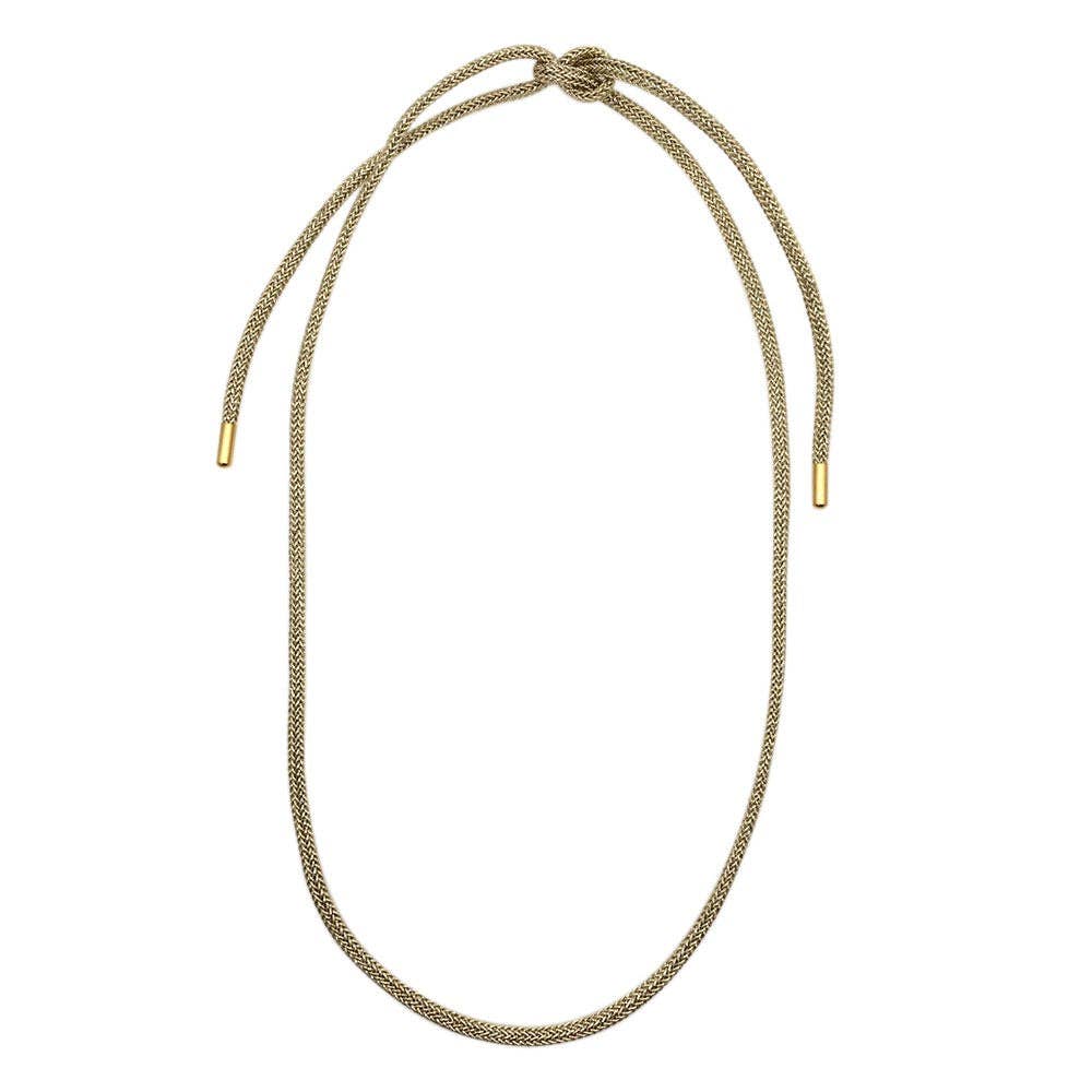 Gold Lurex Necklace Cord - obligato