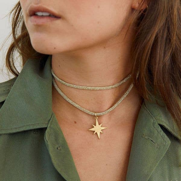 Gold Lurex Necklace Cord - obligato